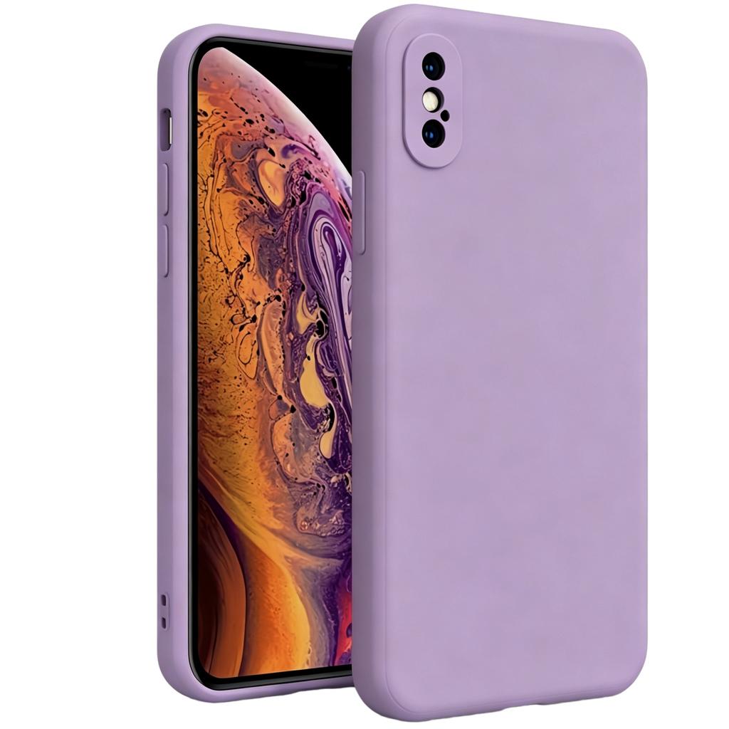 Edle Modische Unifarbene Stoßfeste Schutzhülle aus Flüssigsilikon für iPhone XS Max/XR/X/XS