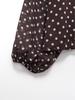 Camicia da donna a maniche lunghe con pois e fiocco Autunno 2025