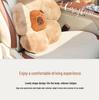 Capybara Plush Car Seat Neck and Lumbar Support Pillow Set