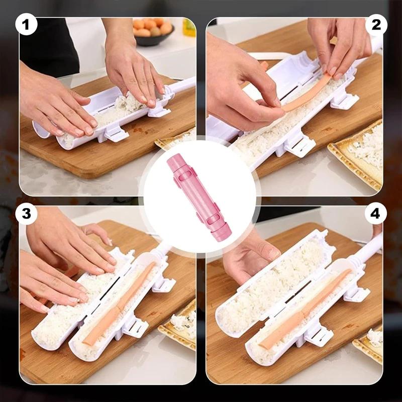 DIY Sushi Device Quick Sushi Maker Roller Rice Mold Warzywa Mięso Rolling Gadżety Making Machine Kitchen Ware