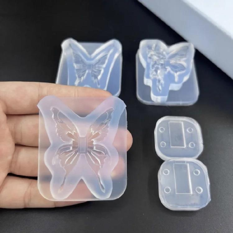 Portable Butterfly Shaped Silicone Mold For Professional Nail Artists And Jewelry Makers Anti Tear Material
