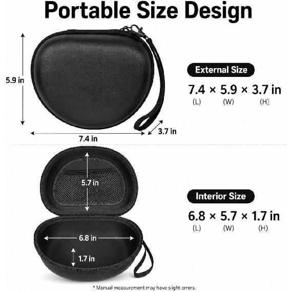 Headphone Case for Skullcandy Crusher/Hesh/Evo, for JLab JBuds Lux ANC