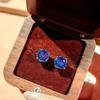 Octagonal Millennium Rose Paraíba Necklace with High Carbon Diamonds, Colorful Stud Earrings & Yellow Diamond Ring for Women