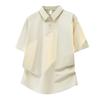 Polo shirt men's ice silk nylon high-end seamless business casual ice-feel lapel men's short-sleeved T-shirt quick-drying