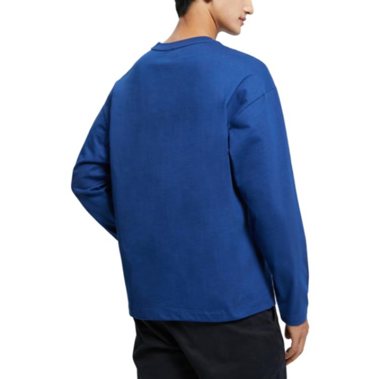 Calvin Klein Casual Crew Neck Long Sleeve T-Shirt Men Tops Blue 40JM230-6A8