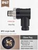 M12 Waterproof Sensor Connector: Male & Female Aviation Plug, 34-Pin, 5-Hole, 8P, Straight & Elbow, Three-Core Socket.