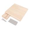 9.3in Rubber Wooden Crochet Blocking Board Crochet Accessories with 20pcs Steel Pins Stand for Knitting Crochet Projects
