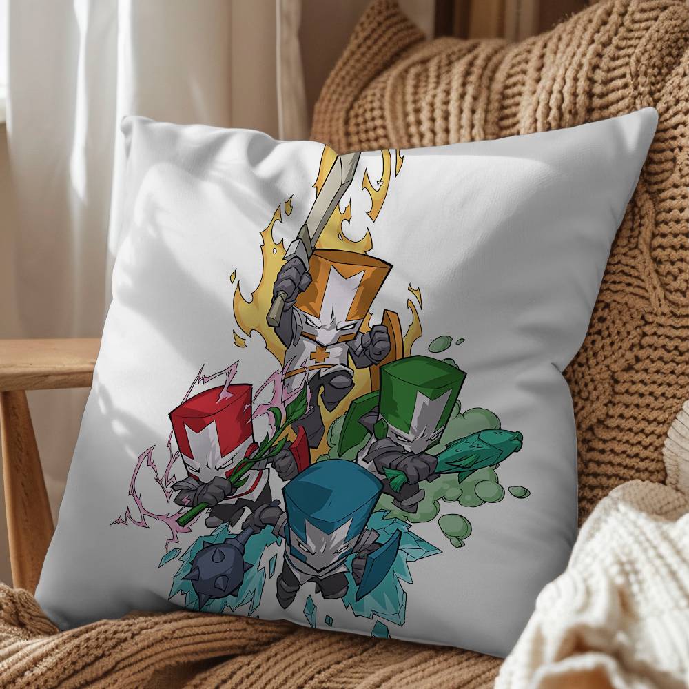 Art Cute Cool Castle Crashers Pillow Cover Living Room Sofa Cushion Cover Bedroom Room Bed Pillow Cover Home Decoration