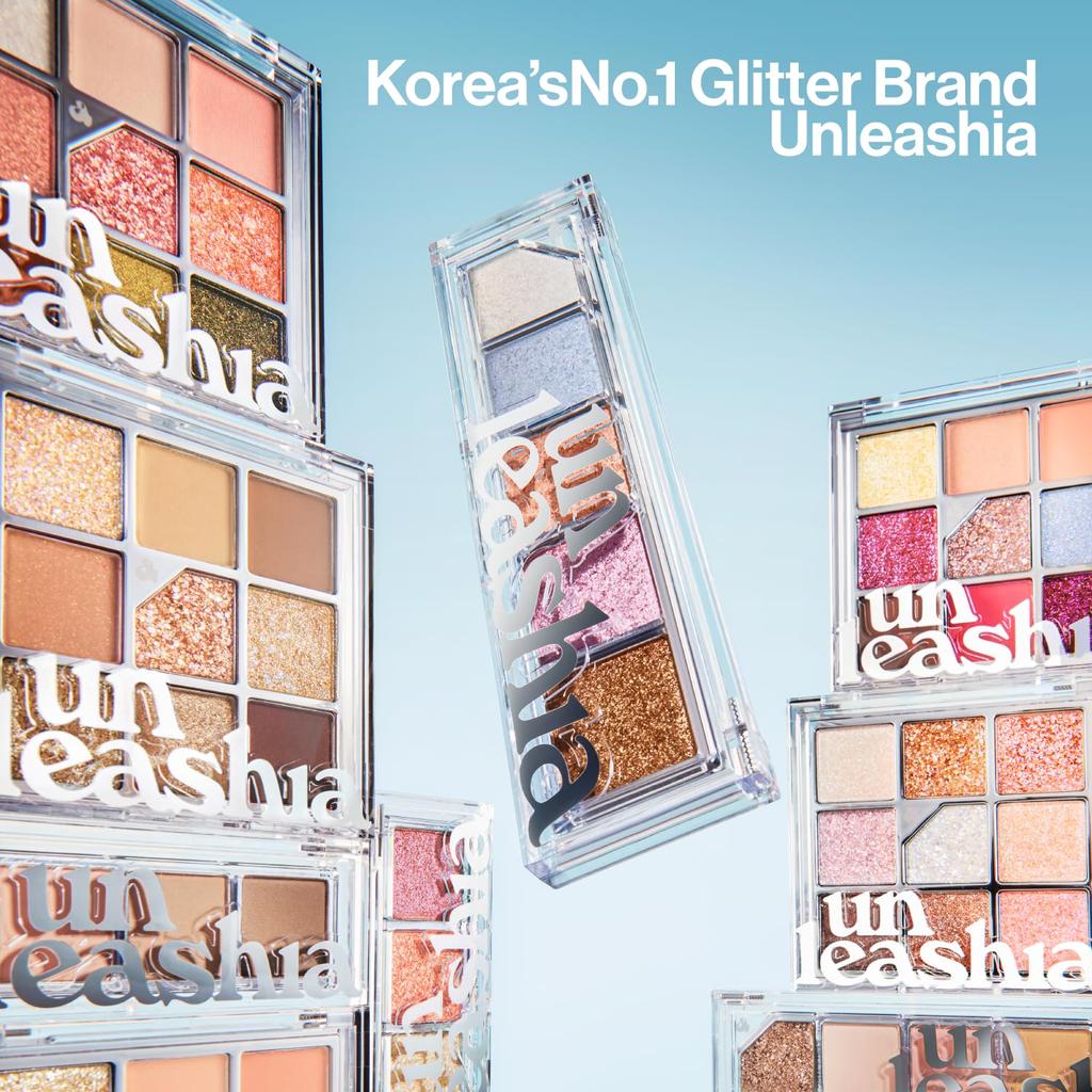 Unleashia Glitterpedia Eyeshadow 2 All of Brown Glitterpedia Eye Palette Palette Eye Makeup Point Makeup Vegan Cosmetics Korean Cosmetics [UNLEASHIA]