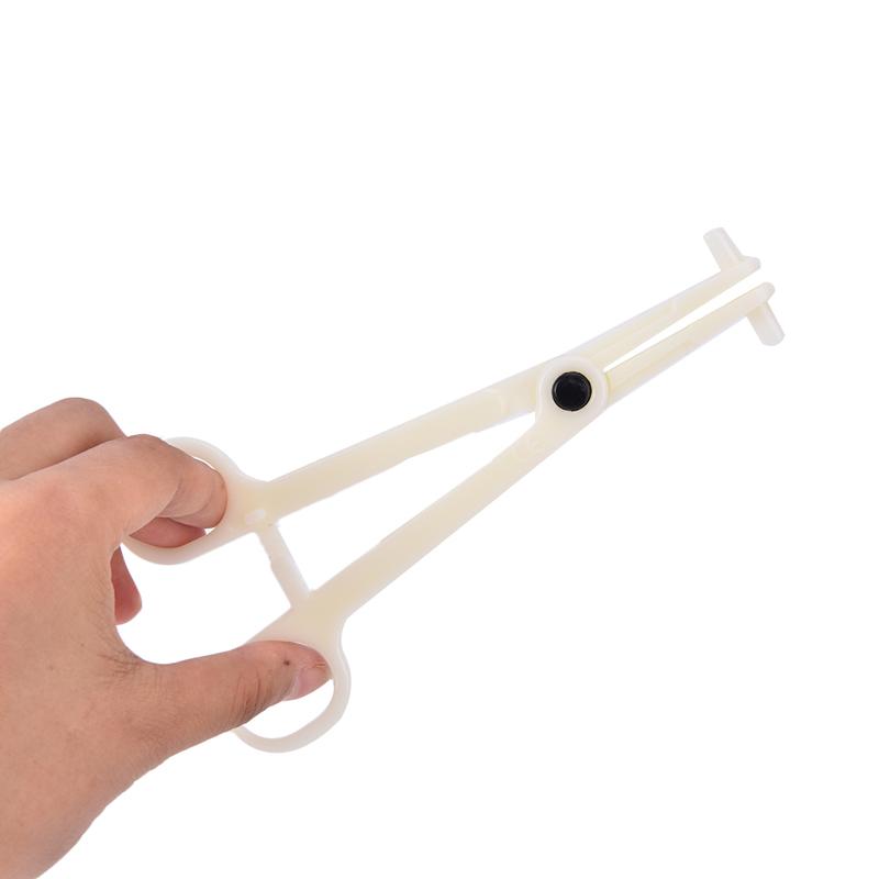 Disposable Sterile Slotted Round Navel Forcep Clamp Open Plier Ear Nose Piercing