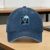 Three Wolves Howling Under ICY Full Moon Gray Wolf Casual Baseball Cap Spring  Trucker Hat Adjustable Tennis Skate Hip Hop Hats