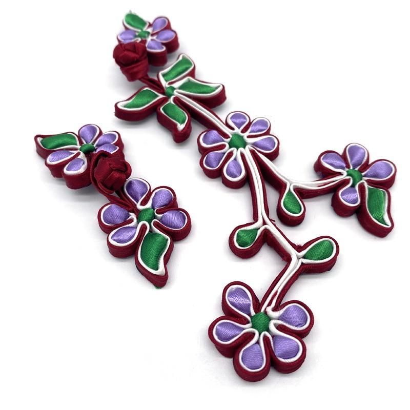 Flower Handmade Chinese Closure Buttons Knot Fastener for Sewing Cheongsam Tang Suit DIY Decorative Accessories