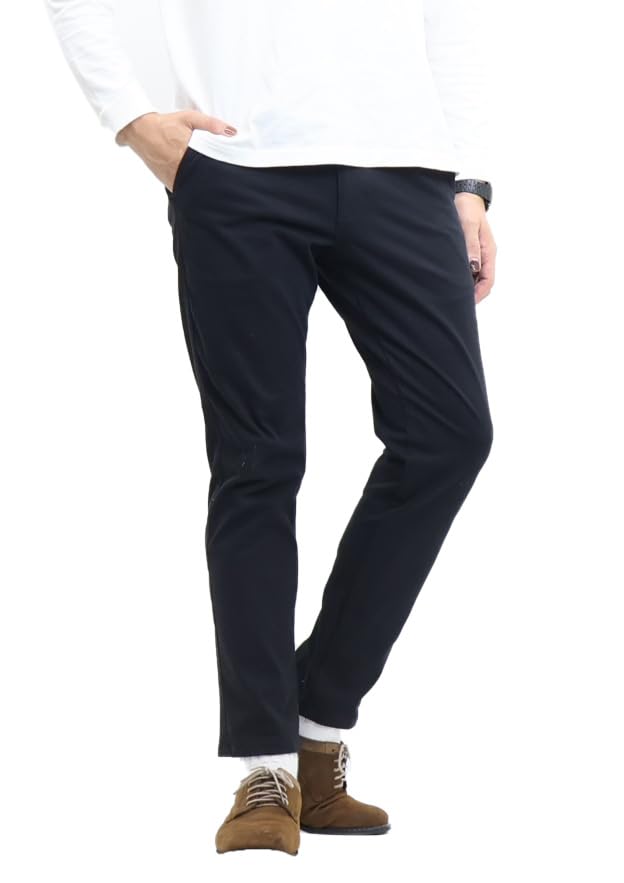 

Edwin Брюки чинос слим-стрейч из джерси черные мужские, чёрный