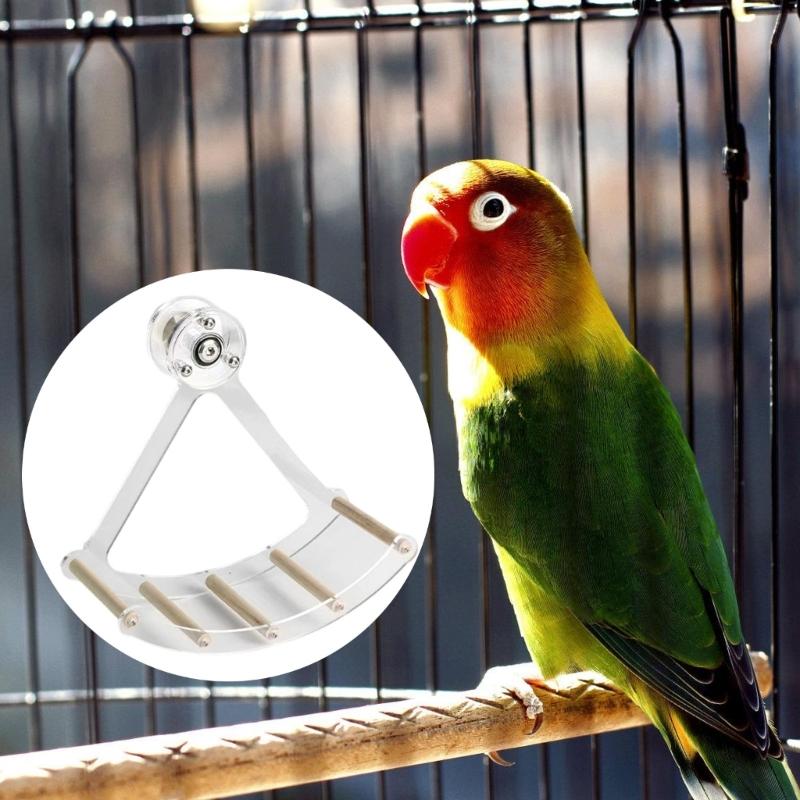 Multifunctional Chew Resistant Metal Perch for Parrots Cage Toy Cage Mount Swing Bed For Stress Relief And Play