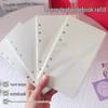 A6 6-Hole Notebook Refill: Blank, Grid, Lined Pages for Student Diaries