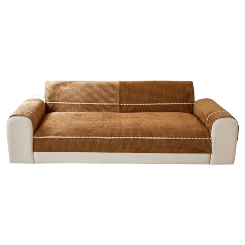 Waterproof Sofa Cushion, Simple and Fashionable Solid Color Seat Cushion, Universal Non-slip Sofa Cover for All Seasons