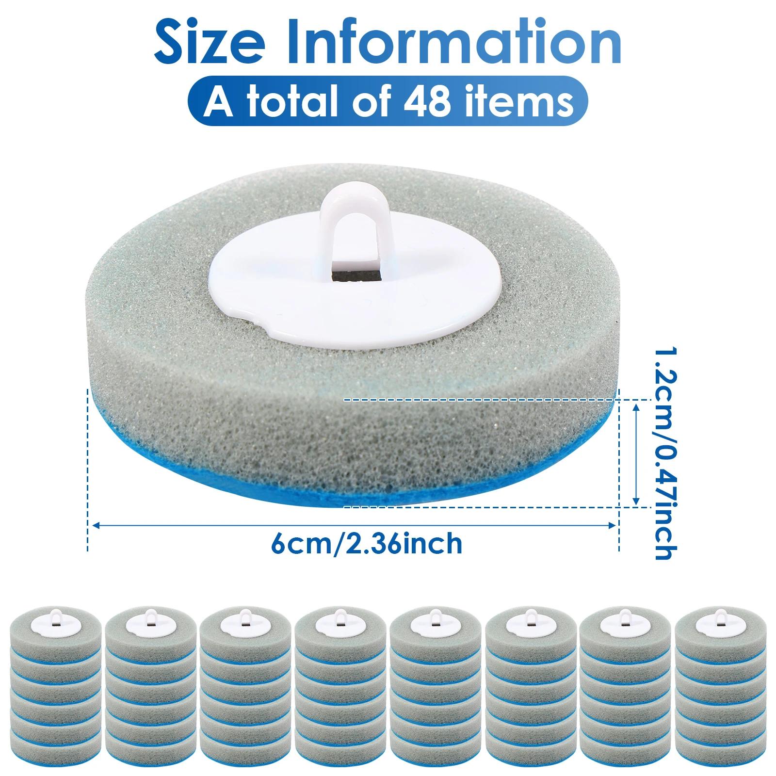 

18/48Pcs Disposable Toilet Brush 360° Deep Cleaning Long Handle Wall-mounted Bathroom Cleaning Tool Set Replaceable Brush Head