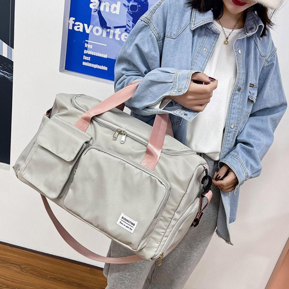 Faltbare Reisegepäcktasche Robuste Handtasche mit großer Kapazität Schultertasche Nylon Seesack Reise