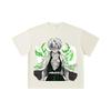260 GSM Double Yarn 32 Count 100% Cotton Demon Slayer V115 Sanemi Print Unisex Heavy Cotton T Shirt