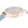 Fieldwork NF Ashley Analog Watch, Nickel-Free, Pink Gold with Leather Strap, ASS162-4, Women's, Blue