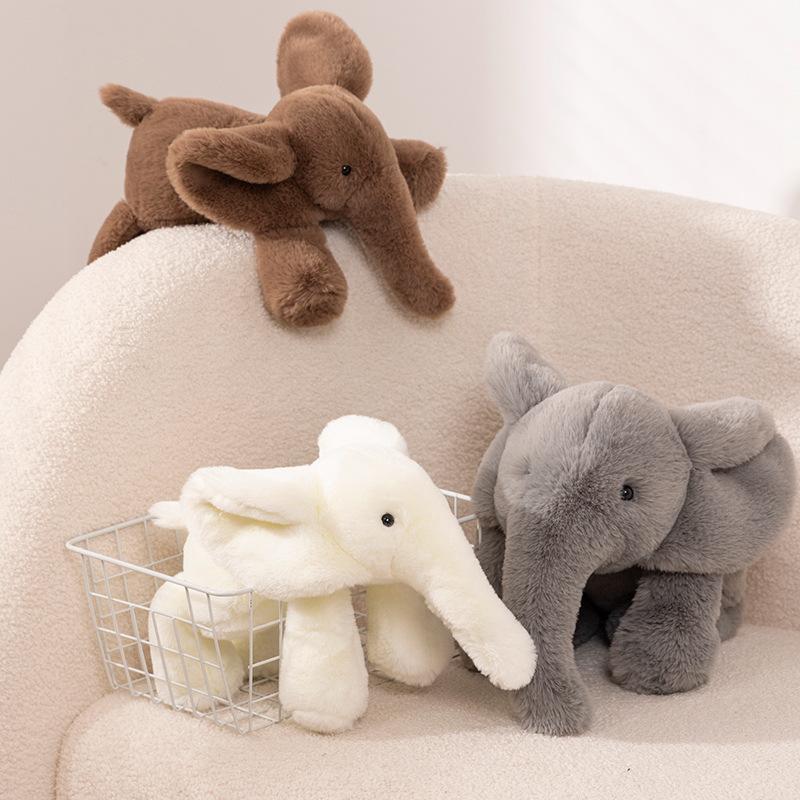 Niedliche Babyelefant Puppe Plüschtier niedliche Elefantenpuppe Kinder beruhigende Stoffpuppe Mädchen Geburtstagsgeschenk