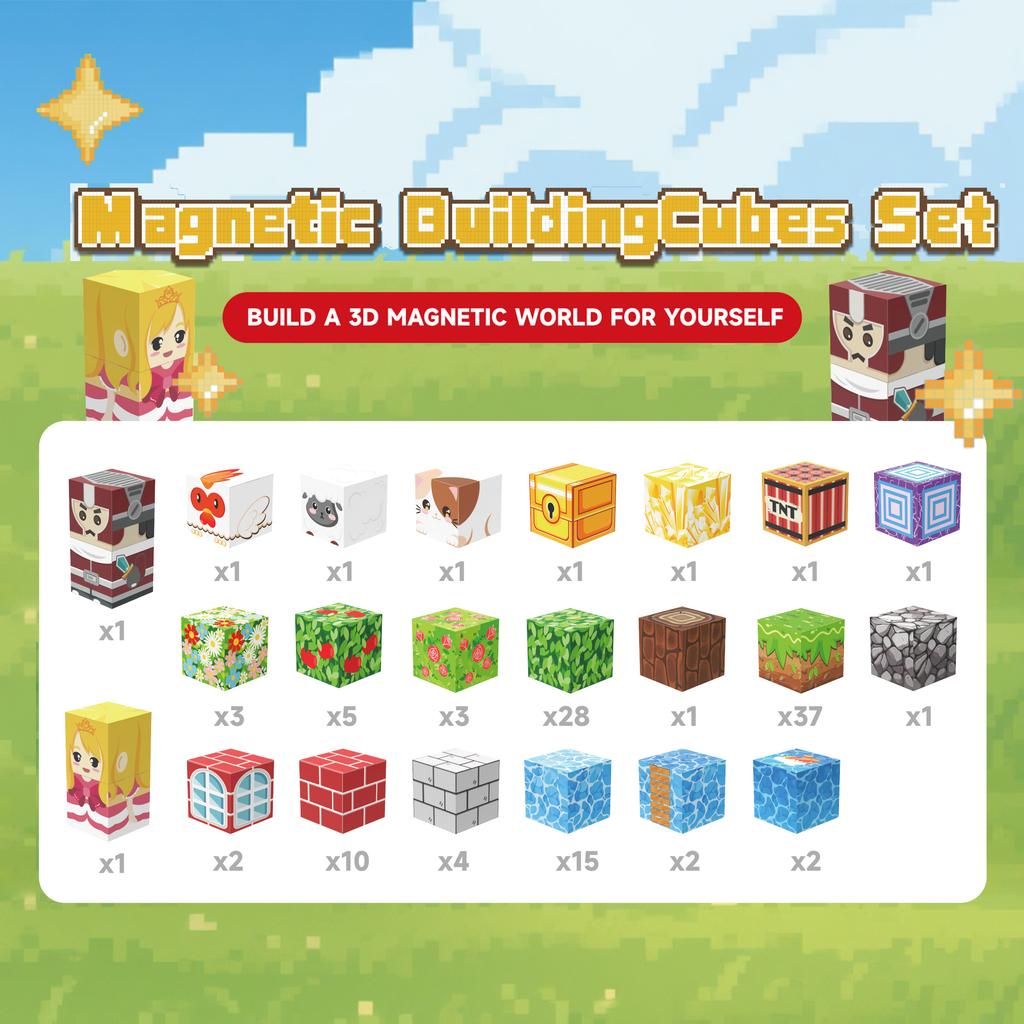 Creative Street View Magnetic Building Block Bricks Architectural Kit Diy Model Kids Tech Toy For Kid Gift