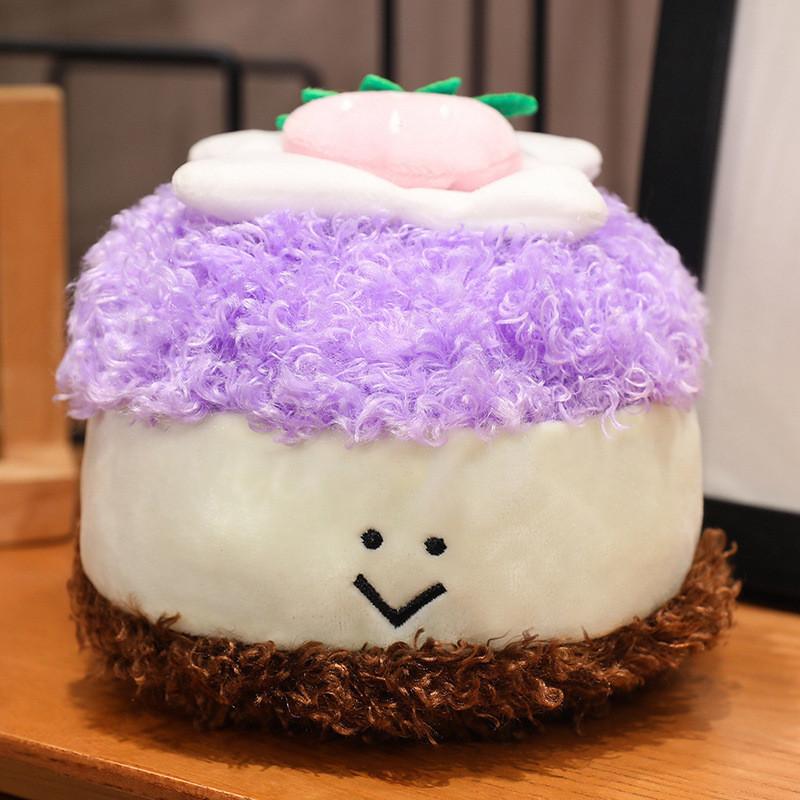 Adorável Pelúcia Macia de Pão de Chocolate Macaron Rolo Suíço Animal de Pelúcia Presente de Aniversário