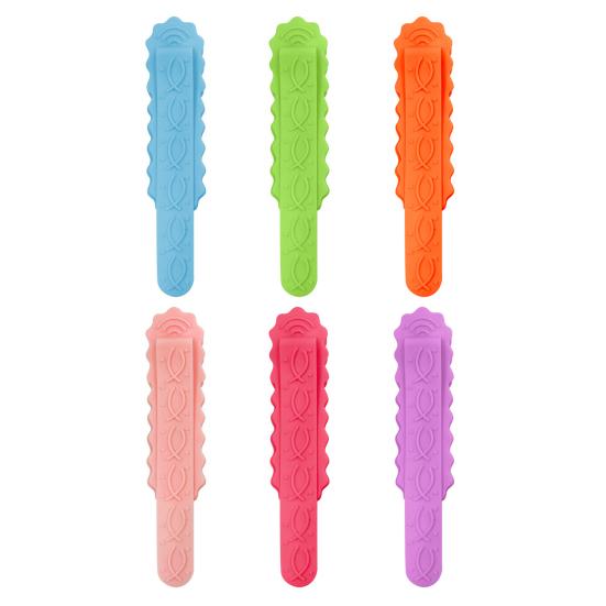 Silicone Bookmark Clip Bright Color Compact Design Portable Unique Book Page Holder Multi-Function Automatic Bookmark