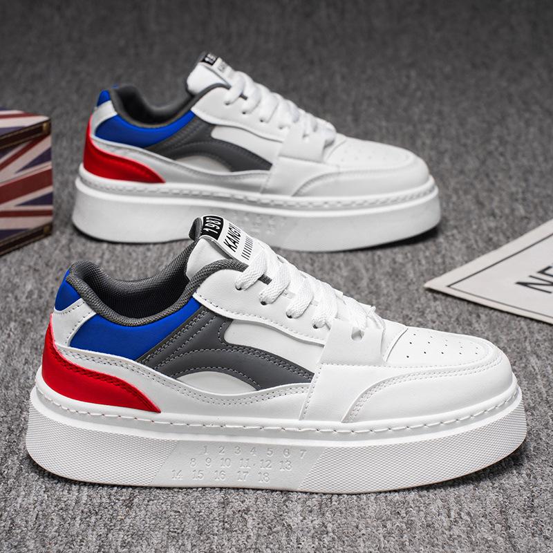 

Color matching platform white shoes men s shoes versatile, lightweight and heightening board shoes trendy sports couple student casual shoes 39