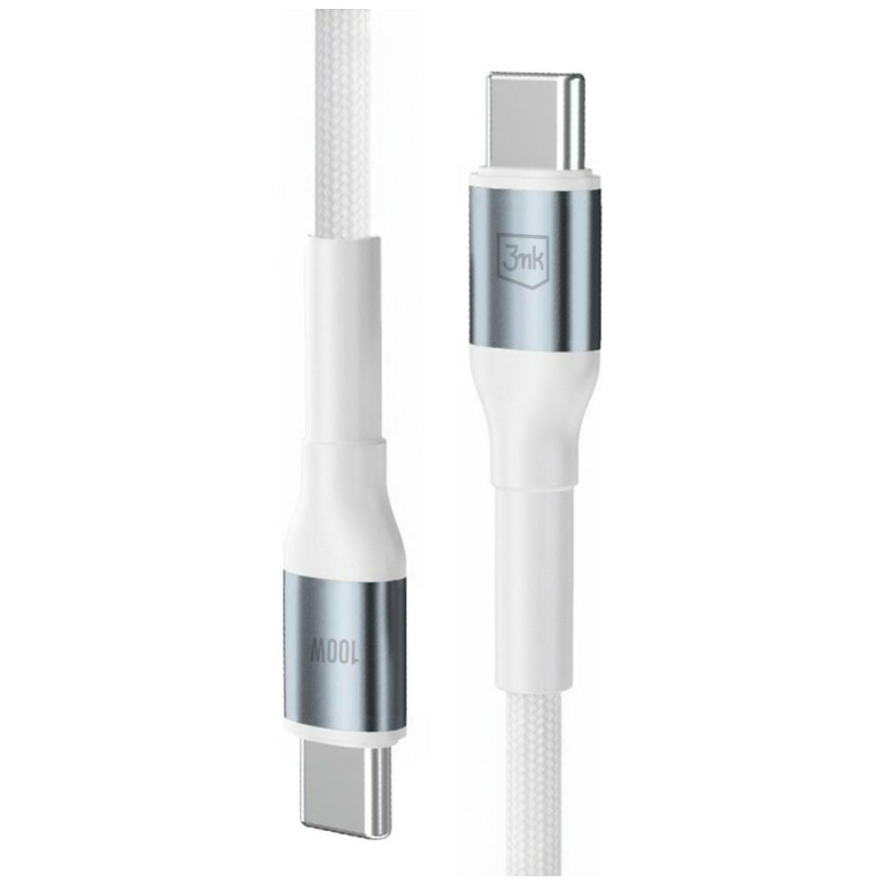 Kabel 3Mk Hyper Cable N-Series Usb-C Do  Usb-C 2M Pd 3.0 Qc 3.0 20V/5A 100W Biały