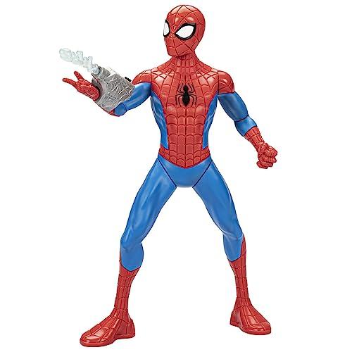 Marvel Spider-Man Thwip Action Figure, 13-inch Superhero Toy for Kids, Ages 5+, Includes Web Blaster Accessory