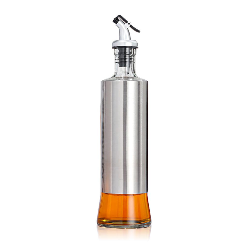 Oil Bottle Seasoning Bottles Container Stainless Steel Kitchen Supply Dispenser Non-slip Storage Tool Sauce for Soy Vinegar