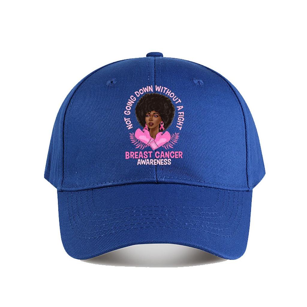 Breast Cancer Awareness Fight Graphic Baseball Cap Fashion Unisex Sunhat Womens Outdoor Sports