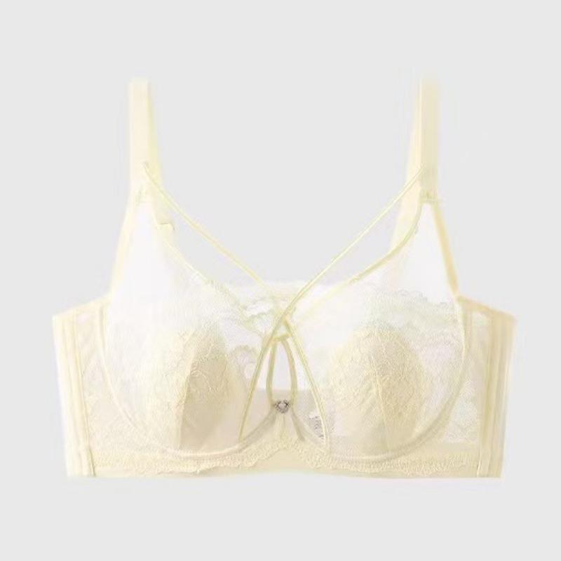 

Women Purple Black Sheer Mesh Floral Lace Underwire Bra M белый