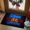Colorful Graffiti Letters+"Gamer" Slogan Floor Mat At The Entrance, Soft and Absorbent Decorating Such Living Rooms Offices Etc