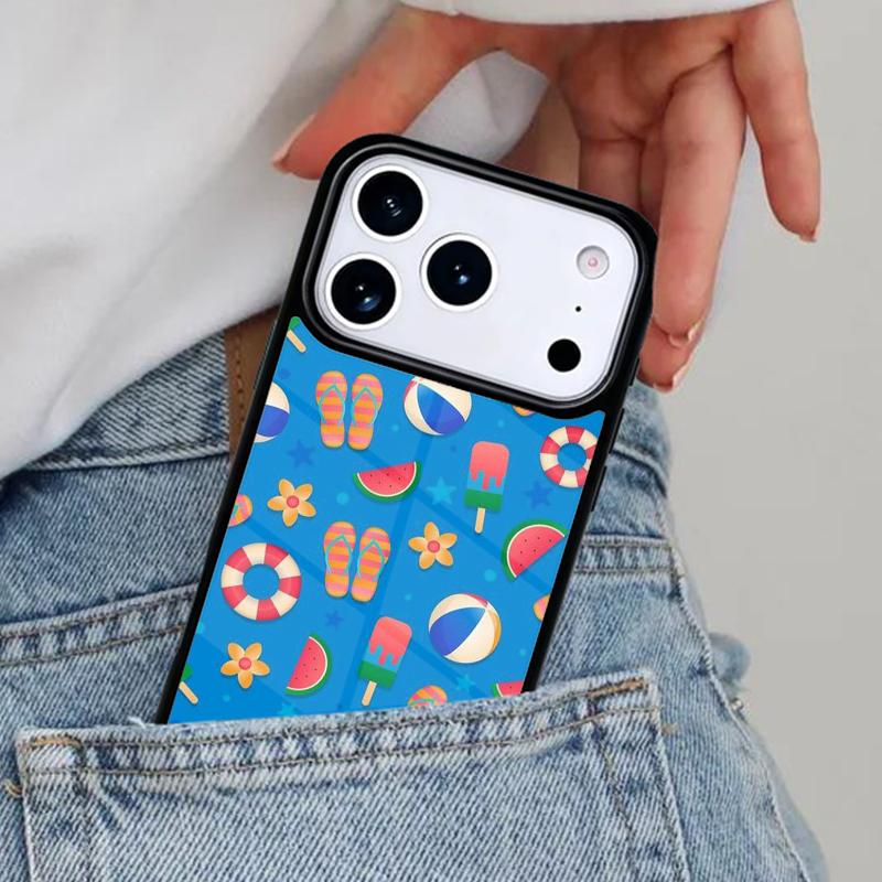 Love Summer Phone Case for iPhone 17ProMax 12 13 14 15 16e 17 Pro Max Plus Air Cover