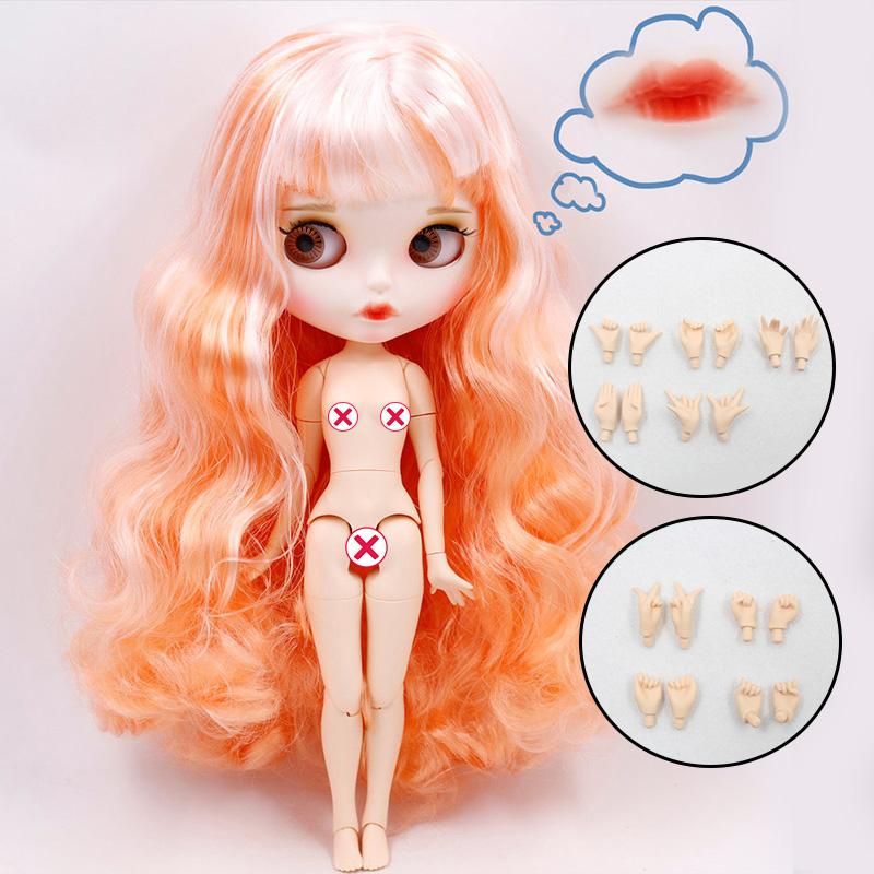 Muñeca ICY DBS Blyth N.º. 4 labios curvados Cara mate personalizada con ceja Cuerpo articulado 1/6 bjd anime