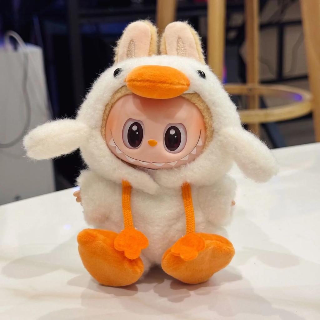 Designed For Labubu Plush Duck The Monsters Forest Fairy Tale Series Clothes Adorable Original Custom Hook Weaving Clothes Doll Accessories