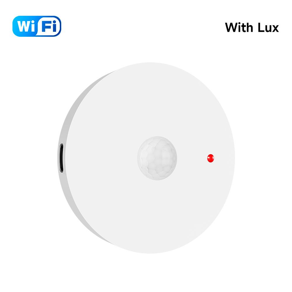 Tuya Wifi/Zigbee Human Motion Sensor Detect Human Body PIR Movement With Lux Safety Protection Remote Control Scene Linkage Wifi
