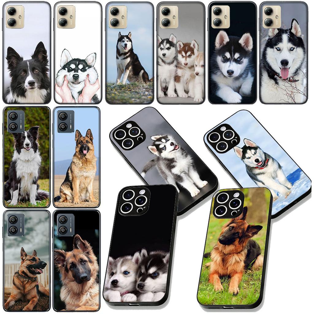 Pet German Shepherd Husky Dog Phone Cover for Samsung Galaxy A06 A05 A14 A50 A51 A52 A12 A13 A23 A70 A07 A25 A26 A72 A56 Case