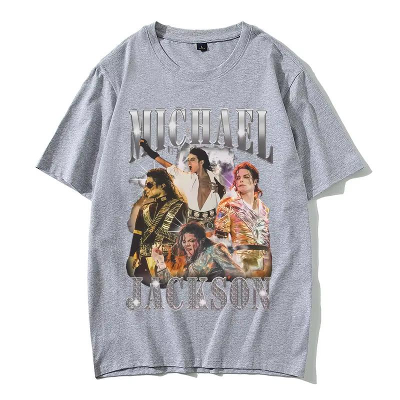 Maglietta Grafica Classica Vintage Michael Jackson Unisex Abbigliamento Donna Moda Retro Gotica Rock Maglietta Unisex Punk T-shirt Oversize