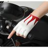 Unisex Half Finger Gloves, Genuine Sheepskin Leather, Fingerless Mittens for Cycling, Driving and Motorcycle Outdoor Use
