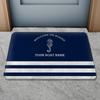 Classic Nautical Welcome Aboard Anchor Compass Ship Wheel Anti Slip Decorative Door Mat Bath Rug Indoor Outdoor Floor Mat