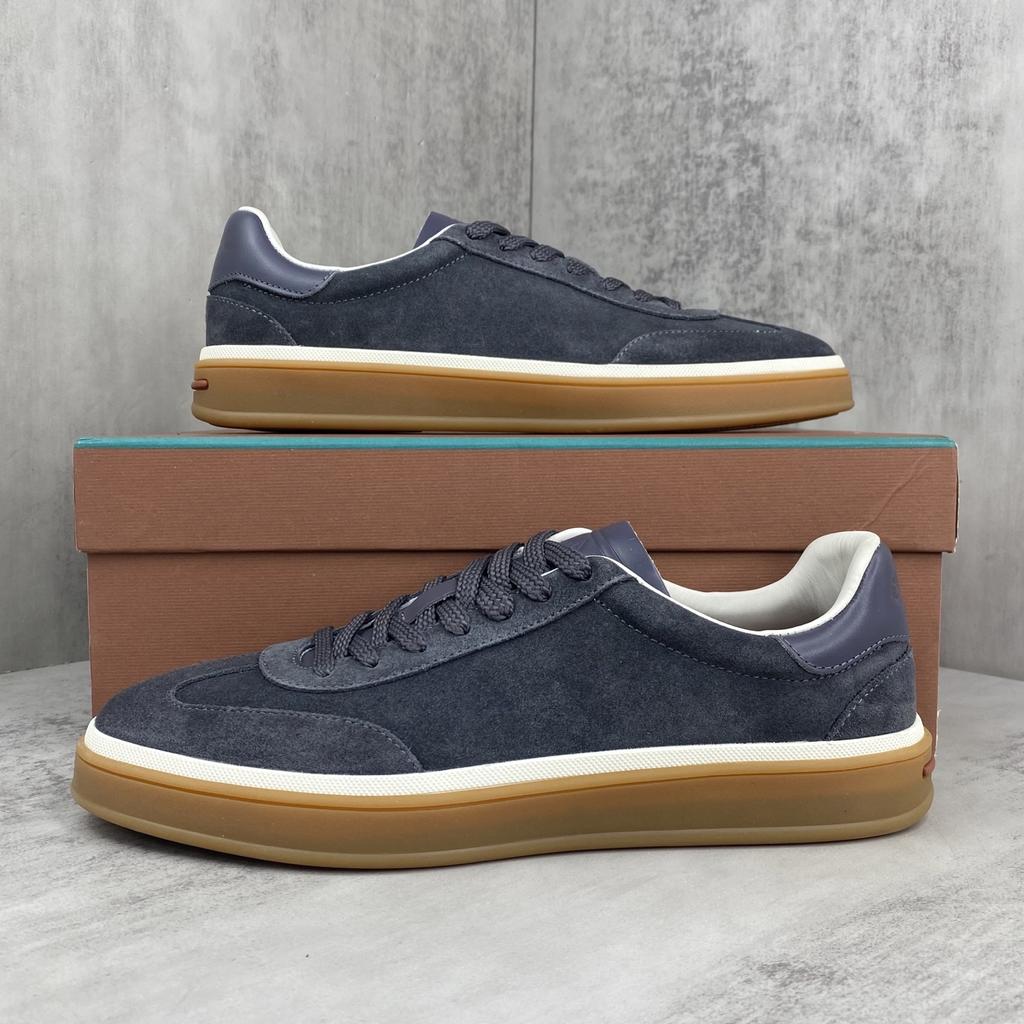 Holiday Gift Luxury Shoes Casual Sneakers Handmade Unisex Style Leather Upper Calfskin Lining Oxford Sole Breathable Non-slip