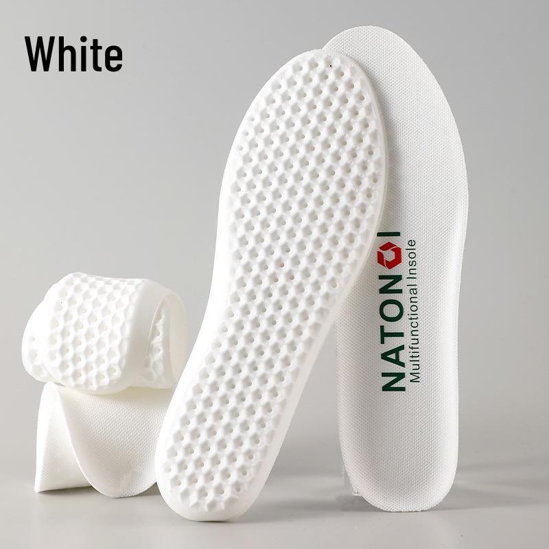 Unisex Cross-Border Insoles: Soft, Anti-Odor, Breathable, Sweat-Absorbing, Shock-Absorbing, Comfortable for Sports  Casual Wear. 37-38 белый