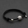 Pulsera de Voleibol de Moda para Hombres y Mujeres Pulsera Trenzada Ajustable Pulsera de Madera Vintage Brazalete para Gimnasio Regalo Joias