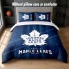 Toronto Maple Leafs Design Bed Bedding Set 1 Duvet Cover + 2 Pillowcases Soft Breathable Household Bed Linens