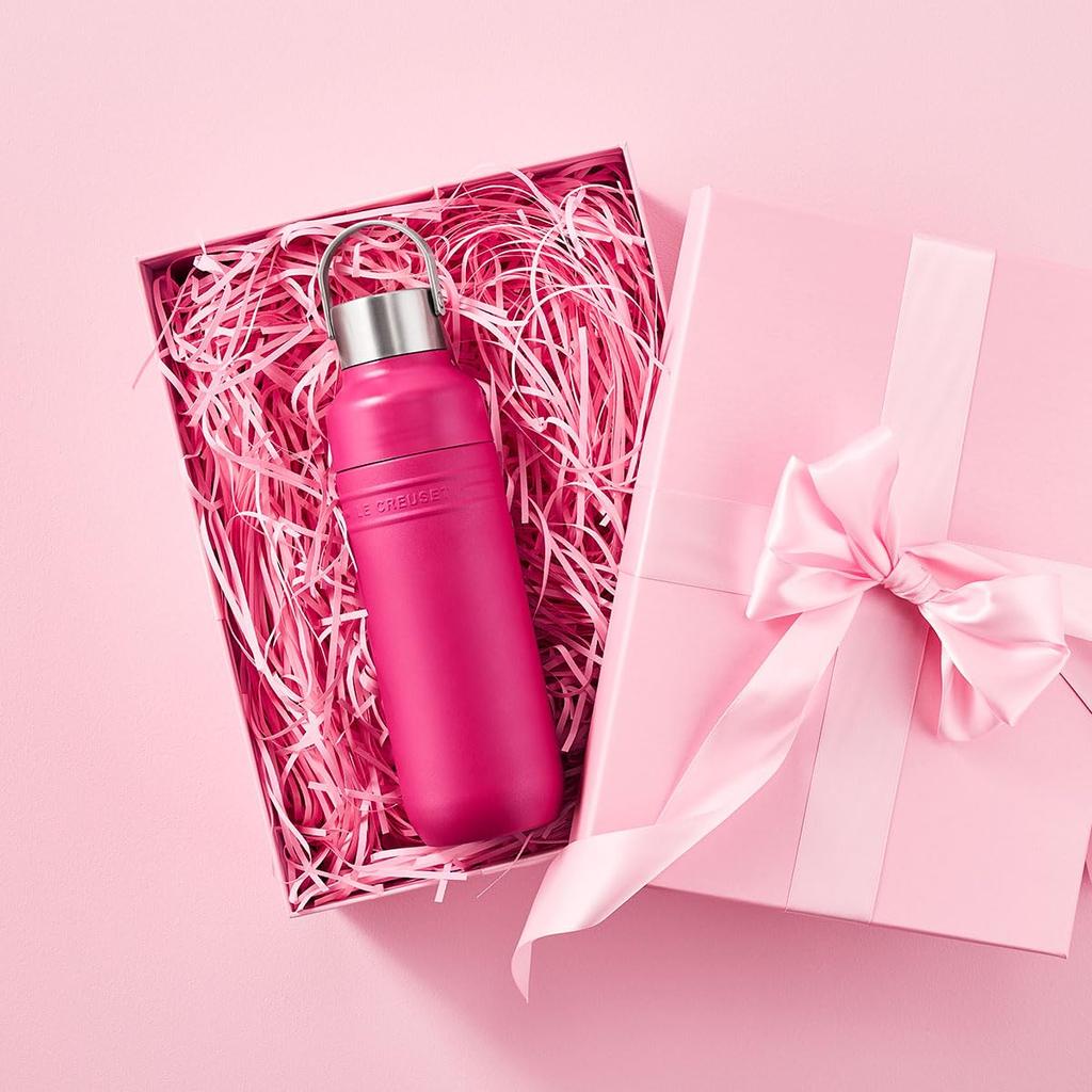 LE CREUSET Stainless Steel Water Large Capacity Vacuum Insulated Bottle, 1000ml, Berry,