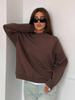 2025 A/W Stylish Thick Round Neck Sweatshirt, Versatile Commuter Lazy Style with Personalized Design
