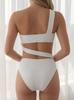 Costume da bagno intero a fascia con cut-out stile francese da donna 2026